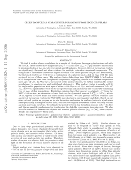 Clues to Nuclear Star Cluster Formation from Edge-On Spirals