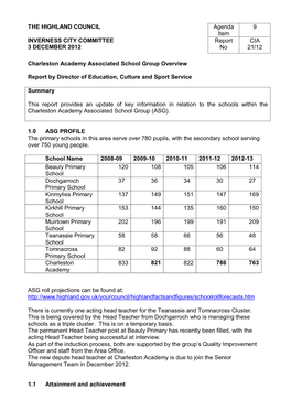 Charleston Academy Assocaited School Group Overview