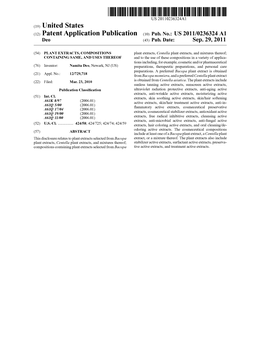 (12) Patent Application Publication (10) Pub. No.: US 2011/0236324 A1 Deo (43) Pub