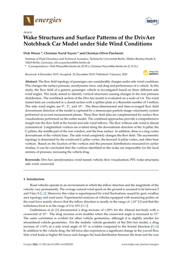 Wake Structures and Surface Patterns of the Drivaer Notchback Car Model Under Side Wind Conditions