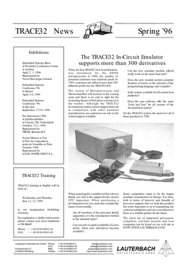 TRACE32 News Spring ’96