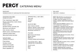 Catering Menu