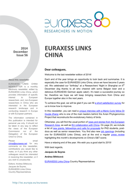 China Links Newsletter