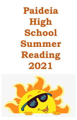 Paideia High School Summer Reading 2021
