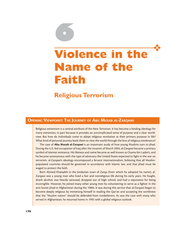 6 Violence in the Name of the Faith Religious Terrorism