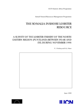 The Somalia Inshore Lobster Resource