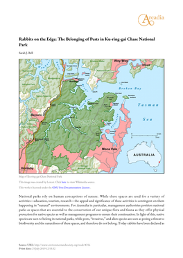 Rabbits on the Edge: the Belonging of Pests in Ku-Ring-Gai Chase National Park