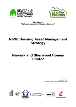 NSDC Housing Asset Management Strategy Newark and Sherwood