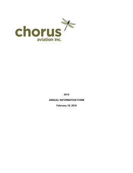2015 Chorus Annual Information Form
