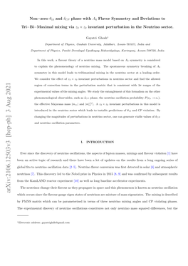 Non Zero $\Theta {13} $ and $\Delta {CP} $ in a Realistic Neutrino Mass