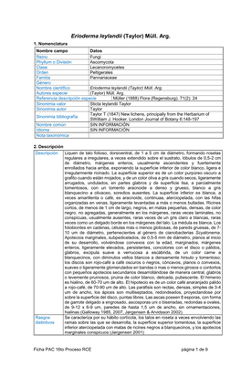 Erioderma Leylandii (Taylor) Müll. Arg. 1