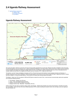 2.4 Uganda Railway Assessment