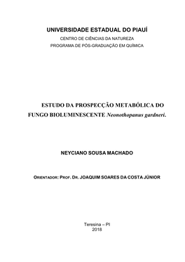 Universidade Estadual Do Piauí Estudo Da Prospecção