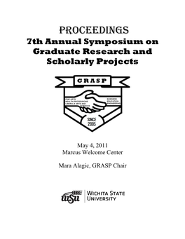 Proceedings 7Th Annual Symposium on Graduate Research and Scholarly Projects