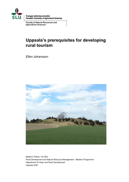 Uppsala's Prerequisites for Developing Rural Tourism