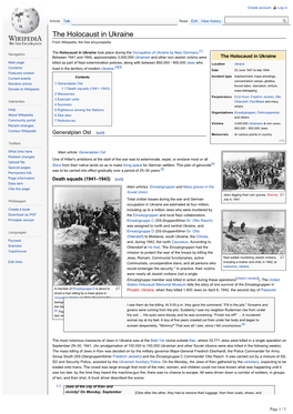 The Holocaust in Ukraine from Wikipedia, the Free Encyclopedia