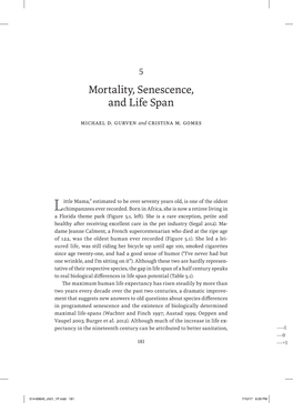 Mortality, Senescence, and Life Span