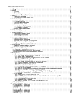 1. SQL Packager 7 Documentation