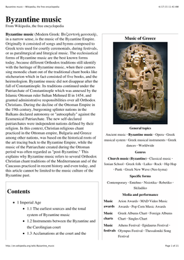 Byzantine Music - Wikipedia, the Free Encyclopedia 4/17/15 11:43 AM