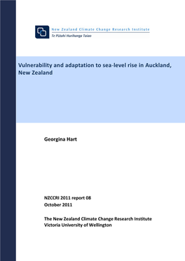 Vulnerability and Adaptation to Sea-Level Rise in Auckland, New Zealand