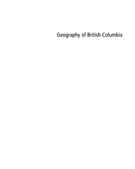 Geography of British Columbia