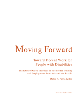 Moving Forward: Toward Decent Work for People with Disabilities