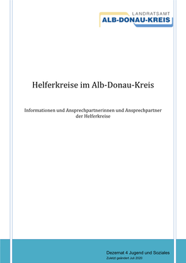 Helferkreise Im Alb-Donau-Kreis