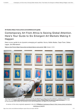 Contemporary Art from Africa Is Seizing Global Attention. Here's