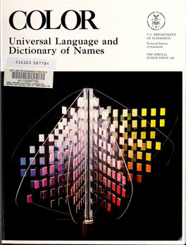 Color : Universal Language and Dictionary of Names