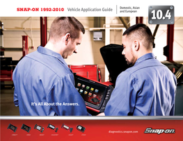 SNAP-ON 1992-2010 Vehicle Application Guide and European