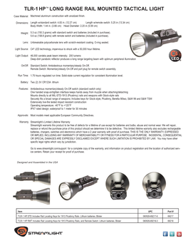 TLR-1 Rail Mounted Light