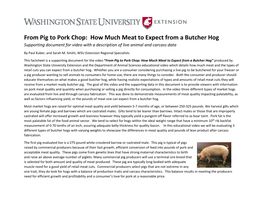 From Pig to Pork Chop: How Much Meat to Expect from a Butcher