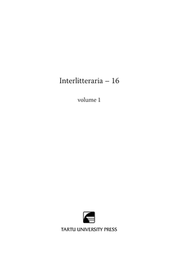 Interlitteraria – 16