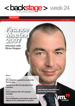Finance Meeting 2007 Interview with Elmar Heggen