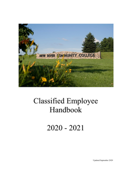 Classified Employee Handbook 2020