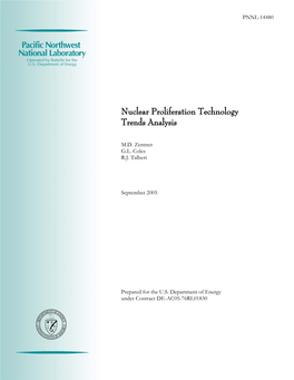 Nuclear Proliferation Technology Trends Analysis