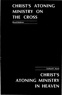 Christ's Atoning Ministry on the Cross