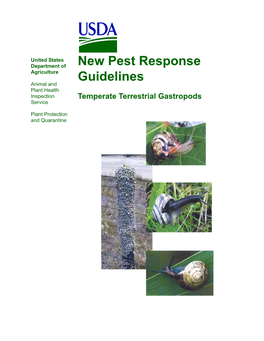 New Pest Response Guidelines