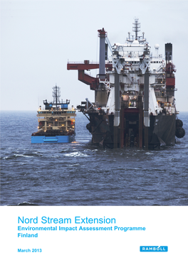 Nord Stream Extension Environmental Impact Assessment Programme Finland