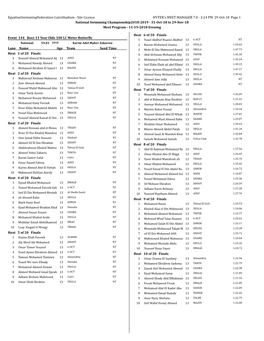 2:24 PM 29-Oct-18 Page 1 National Swimming Championship2018-2019 - 31-Oct-18 to 29-Nov-18 Meet Program - 11-19-2018 Evening