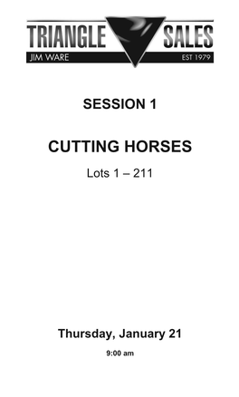 Cutting Horses