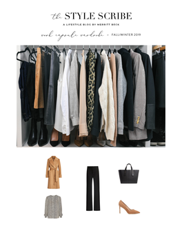 Work Capsule Wardrobe - FALL/WINTER WORK CAPSULE WARDROBE