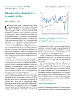 Violence and Growth in Colombia: a Review of the Quantitative Literature