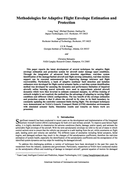 Methodologies for Adaptive Flight Envelope Estimation and Protection