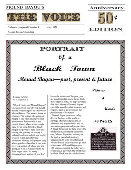 Mound Bayou's Declaration of (Petitioners For) Independence, and As Such Their Names Will Be Transmitted to Posterity