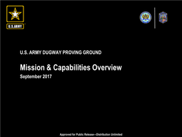 Dugway Proving Ground Organization