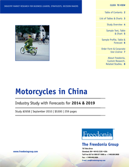 Motorcycles in China