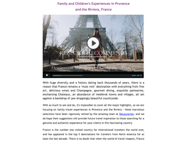 Family and Children's Experiences in Provence and the Riviera, France