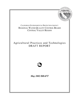Agricultural Practices and Technologies DRAFT REPORT