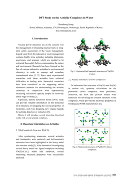 DFT Study on the Actinide Complexes in Water